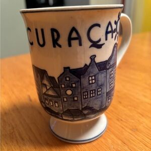 Curacao Themed Delft Hand-Painted Mug
